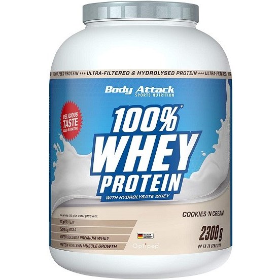 پروتئین وی بادی اتک 2.3 کیلوگرم BODY ATTACK  100% WHEY PROTEIN