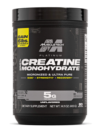 کراتین مونوهیدرات پلاتینیوم ماسل تک | MuscleTech Platinum 100% Creatine Monohydrate 400gr